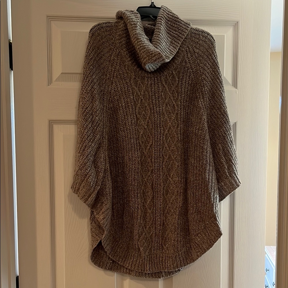 Cozy Grey Cable Knit Sweater